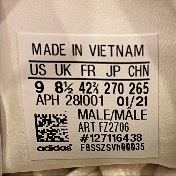 adidas Monsters inc White and Green sneakers with box - Picture 10 of 12